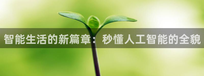 智能生活的新篇章：秒懂人工智能的全貌
