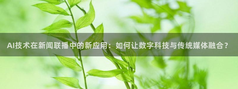 AI技术在新闻联播中的新应用：如何让数字科技与传统媒体融合？