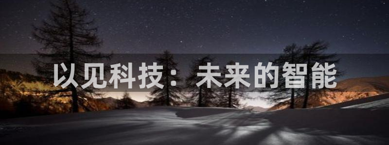 以见科技：未来的智能