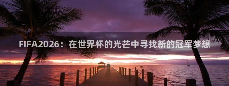FIFA2026：在世界杯的光芒中寻找新的冠军梦想